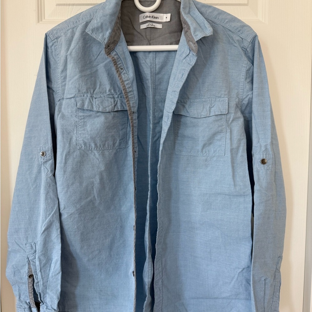 Calvin Klein Blue Casual Button Down Shirt